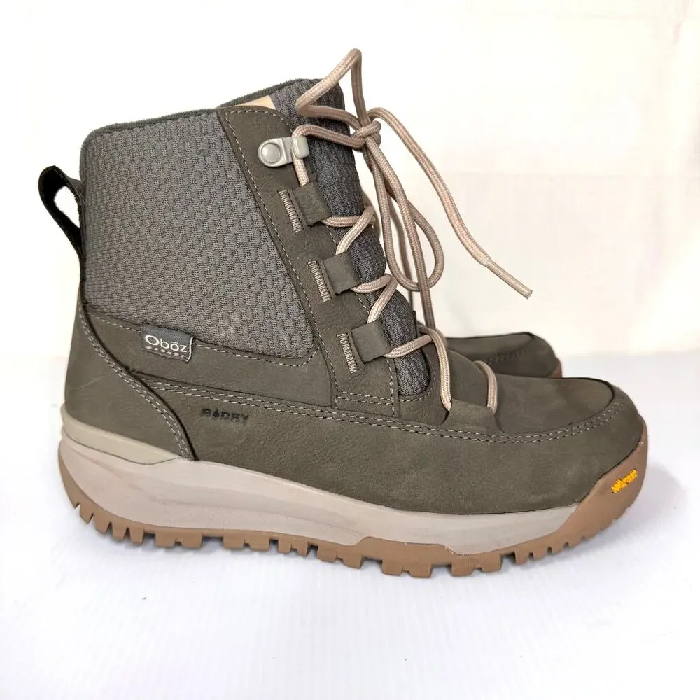 OBOZ Jourdain Boots Size 7.5 Insulated Waterproof Vibram Gorp Outdoor‎ Winter
